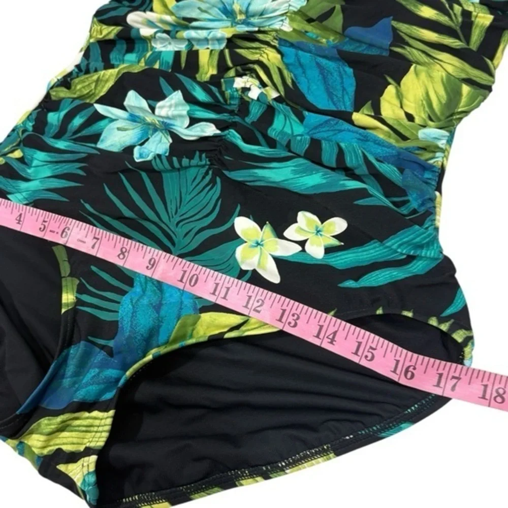 Coco Reef $146 Women's Contours Solitaire V-Neck One Piece‎ Swimsuit 12 36C - Picture 7 of 12
